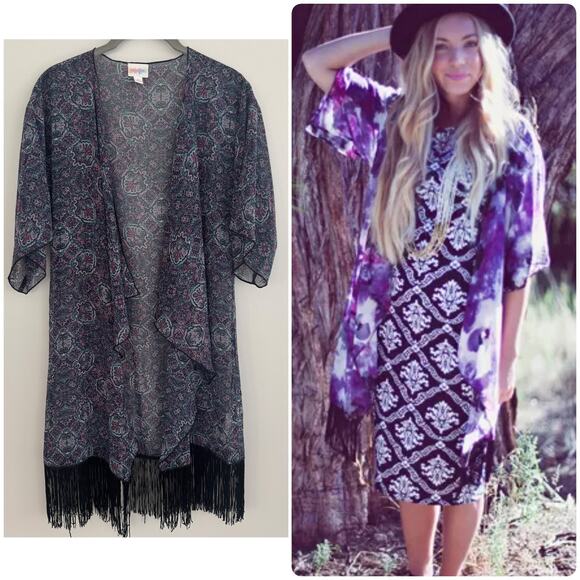 Lularoe Monroe Kimono/Coverup - Picture 1 of 7